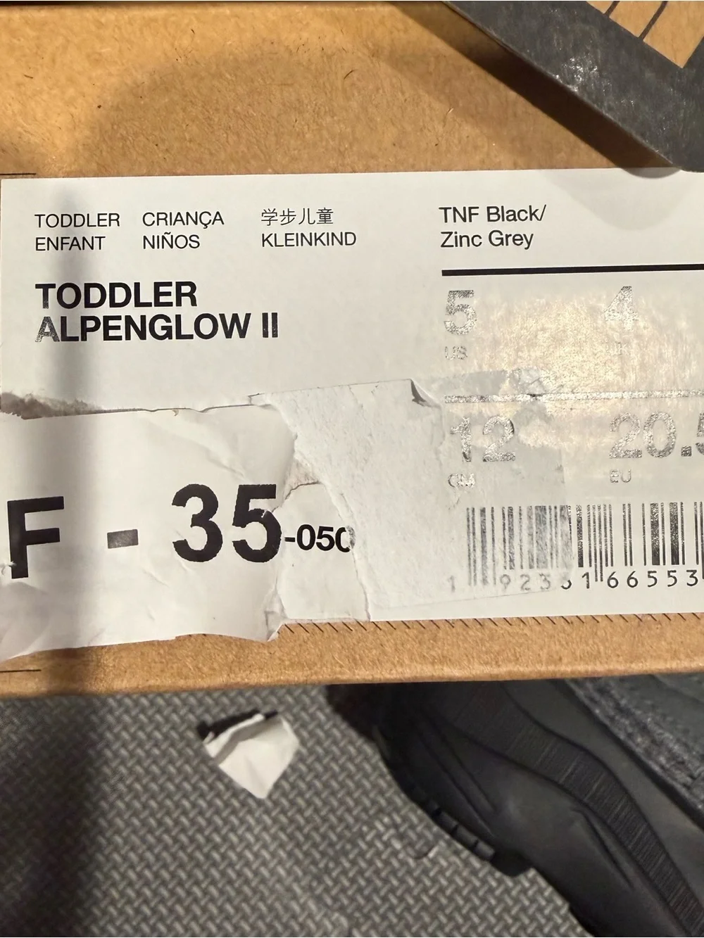 The North Face Toddler- Alpenglow II boot